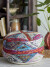 Creative Collection - Torano Puf - Rund - Rød - Bomuld