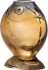 Creative Collection - Varga Fiske Vase - Gul - Glas - H 16 Cm