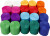 Crepepapir Ruller - L 20 M - B 5 Cm - 22 G - Assorterede Farver - 20 Ruller