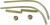 Billing Boats Fittings - Davit - 15 X 70 Mm - 2 Stk
