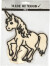 Dekorationsfigur - Enhjørning - H 19 Cm - 1 Stk