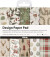 Designpapir I Blok - 15 2X15 2 Cm - 120 G - Brun - Rød - 50 Ark