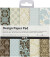 Designpapir I Blok - 15 2X15 2 Cm - 120 G - Lyseblå - Brun - 50 Ark