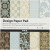 Designpapir I Blok - 15 2X15 2 Cm - 120 G - Lyseblå - Brun - 50 Ark