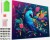 Diamond Art Painting Kit På Lærred - 30X40 Cm - Påfugl - Splat