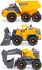 Dickie Toys - Volvo Tough Workers - Byggepladskøretøjer - 3-Pak