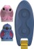 Clementoni - Stitch Angel Bath Toy Surf Set - Disney Baby