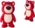 Disney Pixar - Flufflets Lotso Bamse Bjørn - Toy Story - Rød