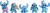 Disney Stitch - Single Figurer 5 5 Cm Assorterede