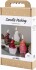 Diy Kit Lysstøbning - Julemand - Mat Transparent - Rød
