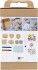 Diy Kit Stempeltryk - Dekorerede Æsker Og Kort - Beige - Mellem Grøn -