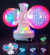 Dobbelt Spejlkugle Med Flot Rainbow Led - Lys