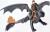 How To Train Your Dragon - Toothless Hiccup Drage Figur Sæt