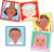 Eeboo - Memory Vendespil - Ansigter - 48 Kort
