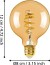 Eglo - G80 - E27 Led Pære - Spiral Amber - Dæmpbar - Tw Zigbee Bt