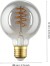 Eglo - G80 - E27 Led Pære - Spiral Røg Varm Hvid - Dæmpbar - Zigbee Bt