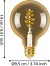Eglo - G95 - E27 Led Pære - Spiral Amber - Dæmpbar - Tw Zigbee Bt