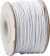 Elastiksnor - Tykkelse 1 Mm - Hvid - 25 M