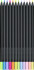 Faber-Castell - Black Edition - Farveblyanter - Neon Pastel - 12 Stk