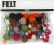 Filtkugler - Ø 10 20 Mm - Assorterede Farver - 52 Stk