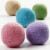 Filtkugler - Ø 20 Mm - Pastel Gul - 64 Stk