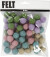 Filtkugler - Ø 20 Mm - Pastel Gul - 64 Stk