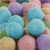 Filtkugler - Ø 20 Mm - Pastel Gul - 64 Stk