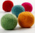 Filtkugler - Ø 20 Mm - Stærke Farver - 64 Stk