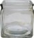 Firkantet Lysglas - H 10 Cm - Str 10X10 Cm - 12 Stk