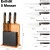 Fiskars - Functional Form - Knivsæt Og Knivblok - 6 Dele - Bambus