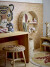 Bloomingville Mini - Flor Lysestage - Grå - Polyresin