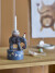 Bloomingville Mini - Flor Lysestage - Grå - Polyresin
