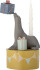 Bloomingville Mini - Flor Lysestage - Gul - Polyresin