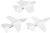 Flyvemaskiner - L 11 5-12 5 Cm - B 11-12 Cm - Hvid - 3 Stk