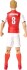 Fodboldfigur - Arsenal Ødegaard 20 Cm
