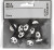 Fodboldklemme - Str 14X25 Mm - Tykkelse 12 Mm - Sort - 10 Stk