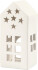 Fyrfadsstage - H 16 Cm - Str 7X7 Cm - Hvid - 8 Stk