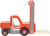 Gaffeltruck Legetøj I Træ - Inkl Palle - Rød - Small Foot