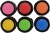 Glas- Og Porcelænstusch - Tykkelse 1-4 Mm - Halvdækkende - Colorful - 6