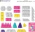 Glitter Unicorn Pack - Magnetsæt - 56 Dele
