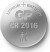 Gp - Lithium Knapcelle Batterier Cr2016 3V - 4 Stk