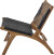 Creative Collection - Grant Loungestol - Sort - Teak Træ