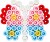 Hama 8983 - Sommerfugl - Maxi Perler Og Plade - My First Hama