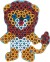 Hama Maxi Perleplade - Løve - Transparent - 12X14 5 Cm - 8229