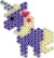 Hama Midi Perler - 2400 Perler I Opbevaringsboks - Lilla - 3709