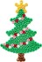 Hama 4142 - Lille Juletræ - 450 Diy Midi Perler Plade Papir