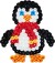 Hama 4141 - Lille Pingvin - 450 Diy Midi Perler Plade Papir