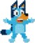 Hama 7916 - Bluey - 4000 Midi Perler 2 Pegboards Papir