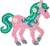 Hama 3164 - Eventyrheste - 4000 Diy Midi Perler 2 Plader