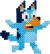 Hama 7977 - Bluey - 2000 Midi Perler Plade Strygepapir